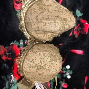 Victoria secret olive velvety lace bra